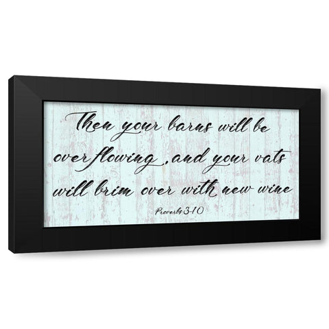 Filled Barns Black Modern Wood Framed Art Print by Phillip, Jamie