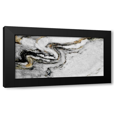 Black Gold Black Modern Wood Framed Art Print with Double Matting by Phillip, Jamie