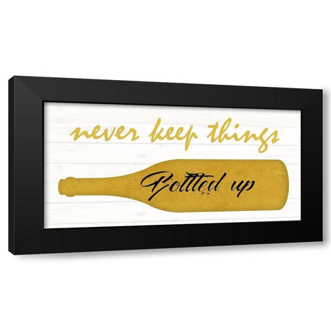 Bottled 2 Black Modern Wood Framed Art Print by Phillip, Jamie