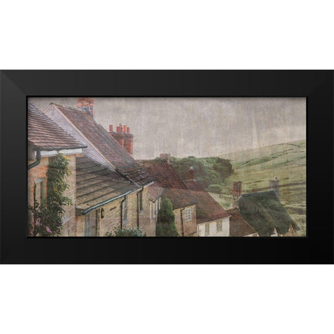 Farmhouse Black Modern Wood Framed Art Print by Phillip, Jamie