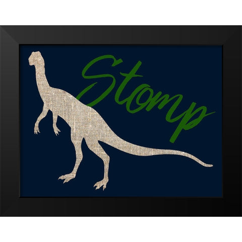 Stomp Black Modern Wood Framed Art Print by Phillip, Jamie