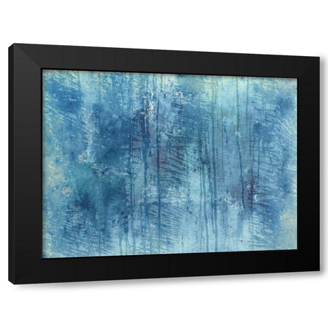 Abstract  Black Modern Wood Framed Art Print with Double Matting by Phillip, Jamie