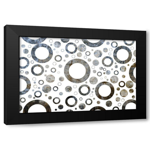 Circular Momentum Black Modern Wood Framed Art Print by Phillip, Jamie