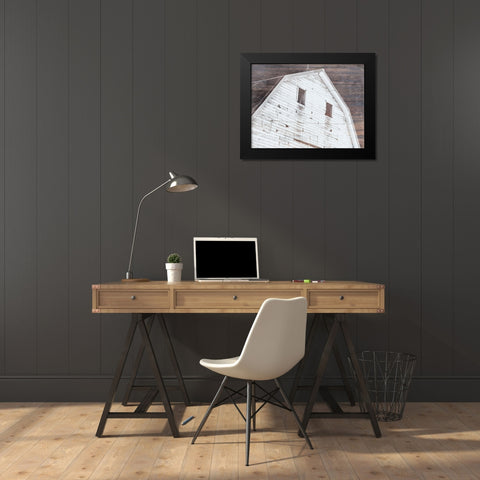 Barn House Black Modern Wood Framed Art Print by Phillip, Jamie