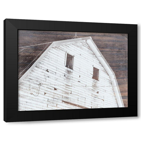 Barn House Black Modern Wood Framed Art Print by Phillip, Jamie