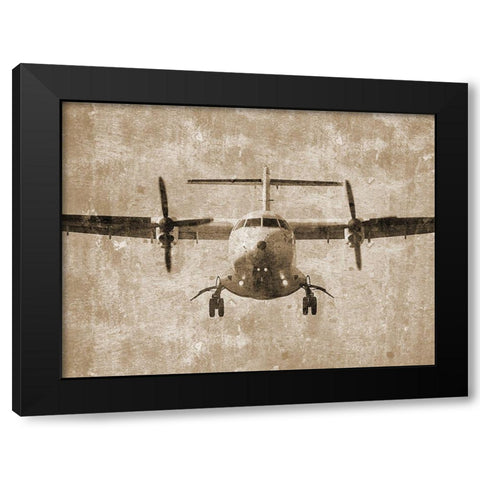 Aviation Black Modern Wood Framed Art Print by Phillip, Jamie