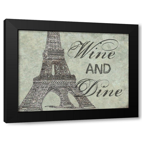 French Kitchen 1 Black Modern Wood Framed Art Print with Double Matting by Phillip, Jamie
