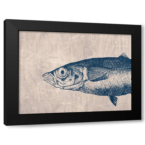 Fish Black Modern Wood Framed Art Print with Double Matting by Phillip, Jamie