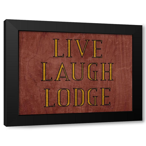 Lodge Black Modern Wood Framed Art Print by Phillip, Jamie