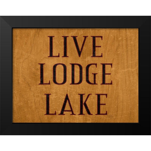 Lodge 2 Black Modern Wood Framed Art Print by Phillip, Jamie