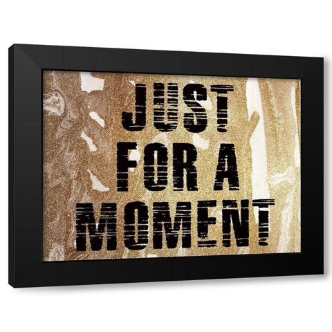 Golden Moment Black Modern Wood Framed Art Print by Phillip, Jamie