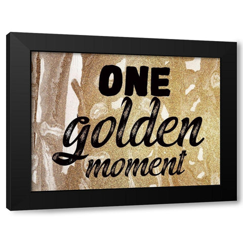 Golden Moment 2 Black Modern Wood Framed Art Print with Double Matting by Phillip, Jamie