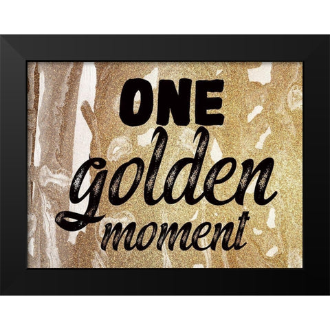 Golden Moment 2 Black Modern Wood Framed Art Print by Phillip, Jamie