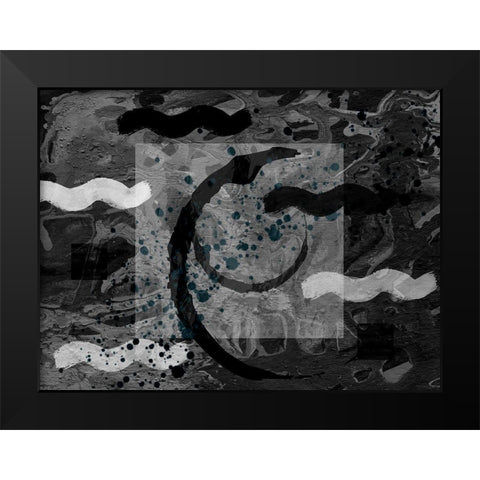 Lanskana Black Modern Wood Framed Art Print by Phillip, Jamie