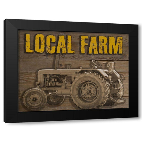 Local Farm Black Modern Wood Framed Art Print by Phillip, Jamie