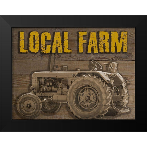 Local Farm Black Modern Wood Framed Art Print by Phillip, Jamie