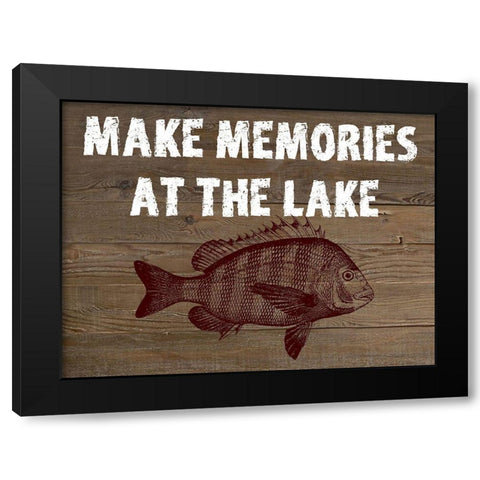 At The Lake Black Modern Wood Framed Art Print by Phillip, Jamie