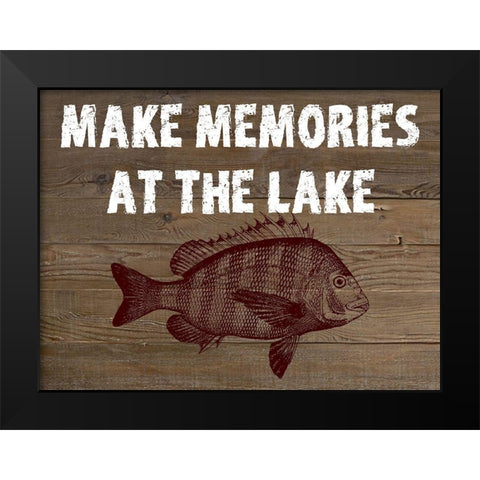At The Lake Black Modern Wood Framed Art Print by Phillip, Jamie