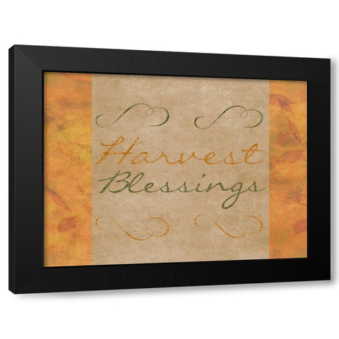 Happy Fall Black Modern Wood Framed Art Print with Double Matting by Phillip, Jamie