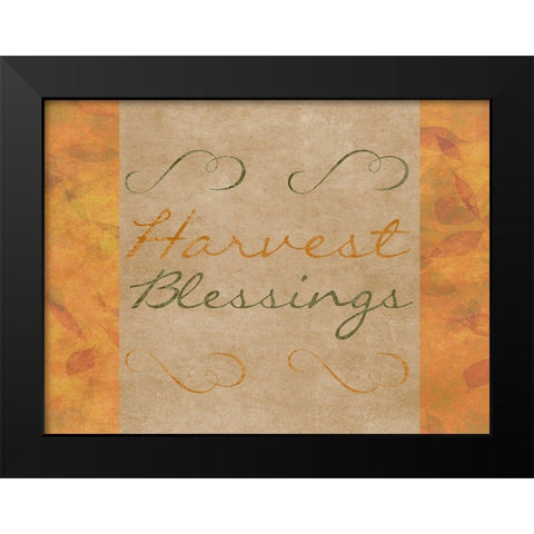 Happy Fall Black Modern Wood Framed Art Print by Phillip, Jamie