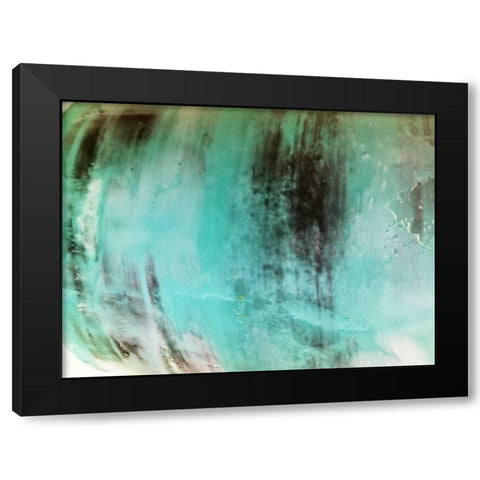 Cream Of Aqua Black Modern Wood Framed Art Print by Phillip, Jamie