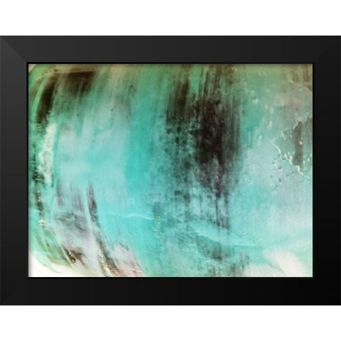 Cream Of Aqua Black Modern Wood Framed Art Print by Phillip, Jamie