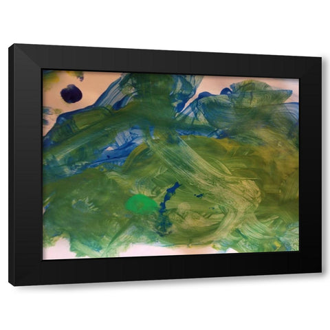 Yanny Black Modern Wood Framed Art Print by Phillip, Jamie