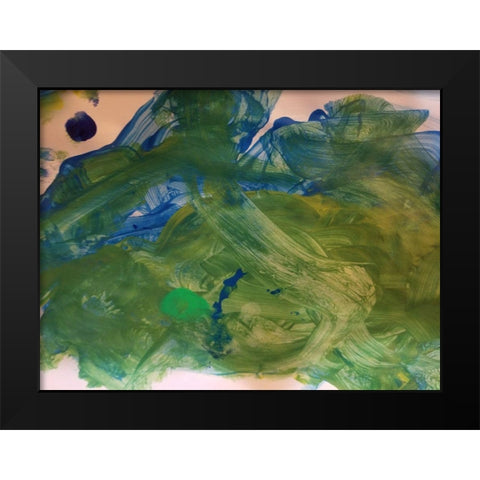 Yanny Black Modern Wood Framed Art Print by Phillip, Jamie