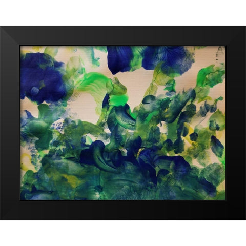 Yanny 2 Black Modern Wood Framed Art Print by Phillip, Jamie