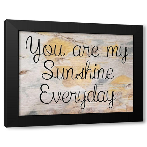 Sunshine Black Modern Wood Framed Art Print by Phillip, Jamie