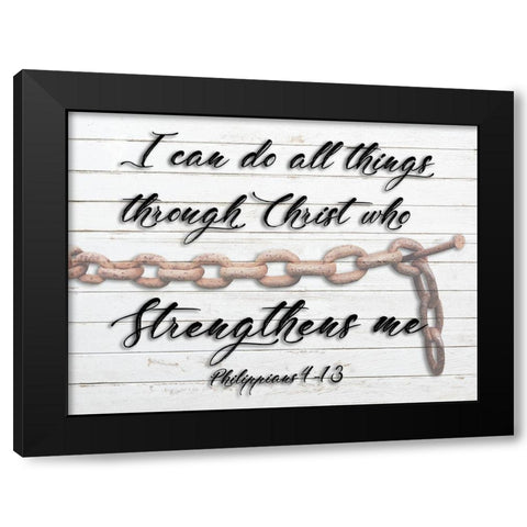 Strength Black Modern Wood Framed Art Print with Double Matting by Phillip, Jamie