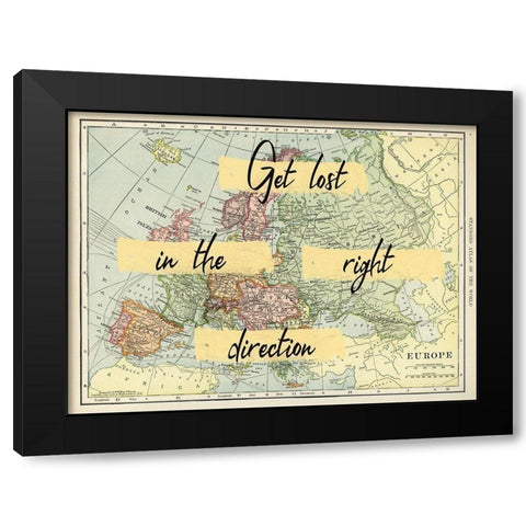 Europe Travels Black Modern Wood Framed Art Print with Double Matting by Phillip, Jamie