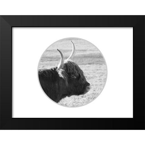 Farm Animal Black Modern Wood Framed Art Print by Phillip, Jamie