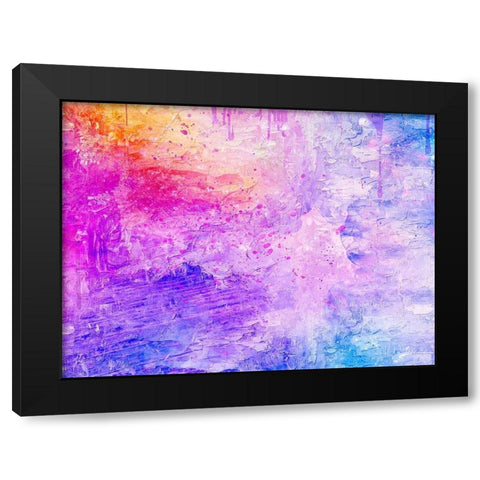 Plinko Pink 2 Black Modern Wood Framed Art Print with Double Matting by Phillip, Jamie