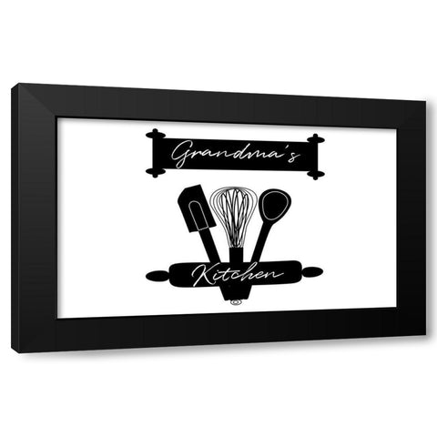 Grandmas Kitchen Black Modern Wood Framed Art Print with Double Matting by Phillip, Jamie
