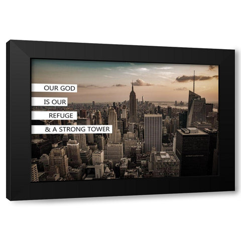 Strong Tower Black Modern Wood Framed Art Print by Phillip, Jamie