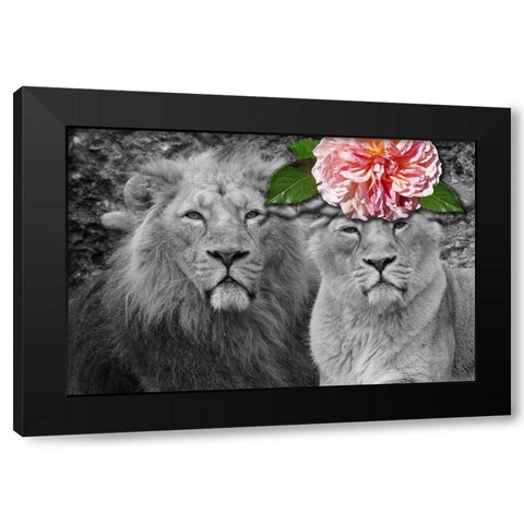 Queen Black Modern Wood Framed Art Print with Double Matting by Phillip, Jamie