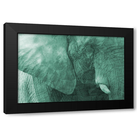 Jungle Abstract 2 Black Modern Wood Framed Art Print by Phillip, Jamie