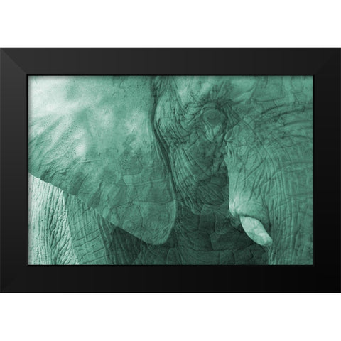 Jungle Abstract 2 Black Modern Wood Framed Art Print by Phillip, Jamie