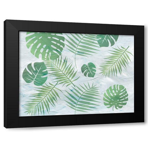 Palm Black Modern Wood Framed Art Print with Double Matting by Phillip, Jamie