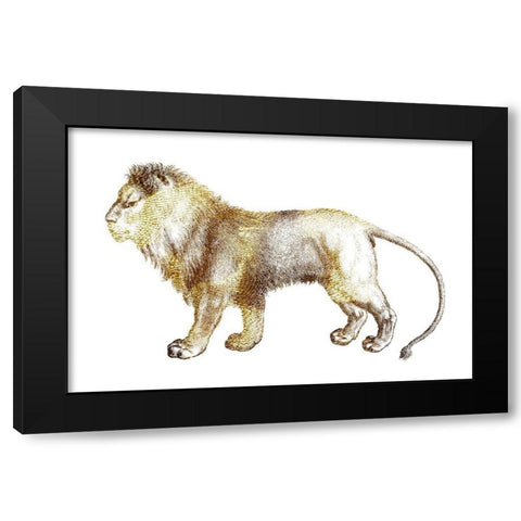 Leo Black Modern Wood Framed Art Print by Phillip, Jamie