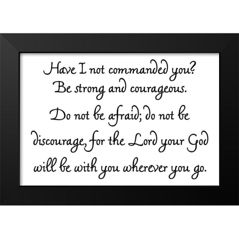 Brave Black Modern Wood Framed Art Print by Phillip, Jamie