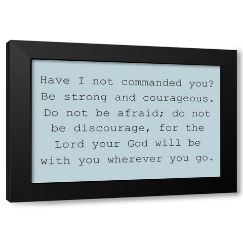 2 Brave Black Modern Wood Framed Art Print by Phillip, Jamie