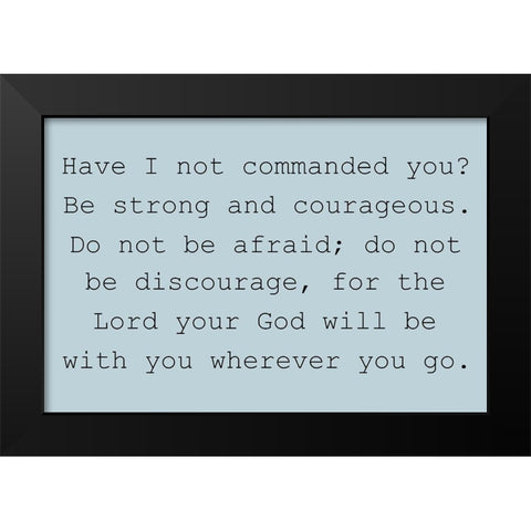 2 Brave Black Modern Wood Framed Art Print by Phillip, Jamie