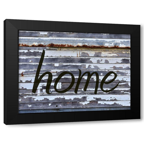 HOME Black Modern Wood Framed Art Print with Double Matting by Phillip, Jamie
