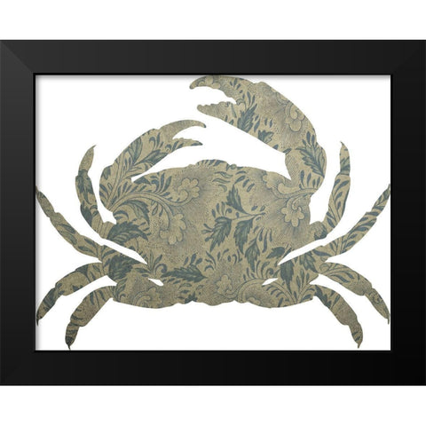 Sea Crab Black Modern Wood Framed Art Print by Phillip, Jamie