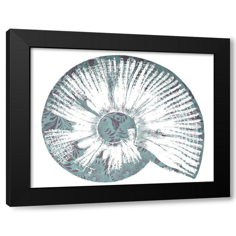 Sea Shell Black Modern Wood Framed Art Print with Double Matting by Phillip, Jamie