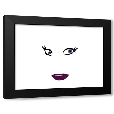 Beautiful Girl 2 Black Modern Wood Framed Art Print with Double Matting by Phillip, Jamie