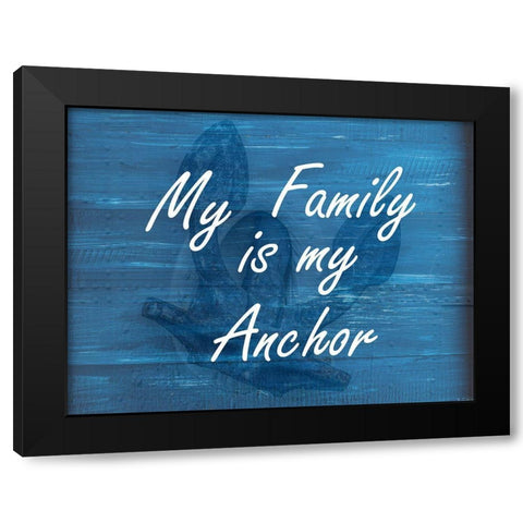 Coastal Family Black Modern Wood Framed Art Print with Double Matting by Phillip, Jamie