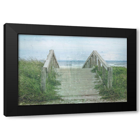Pure Beach 1 Black Modern Wood Framed Art Print by Phillip, Jamie